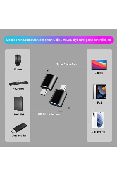 Type C Usb 3.1 OTG Metal Adapter for Flash Drives to Phones - OEM (1)