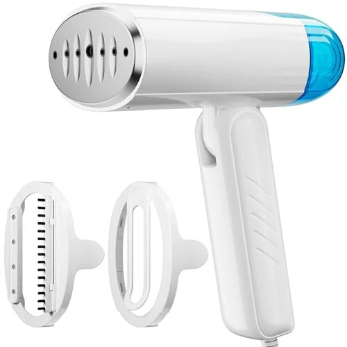 TYY Travel Steamer for Clothes with Dual Voltage 100-240V, Foldable Clothes Steamer Fabric Wrinkle Remover, Portable Handheld Garment Steamer and Steam Iron 2-in-1 for Worldwide Traveling - TYY