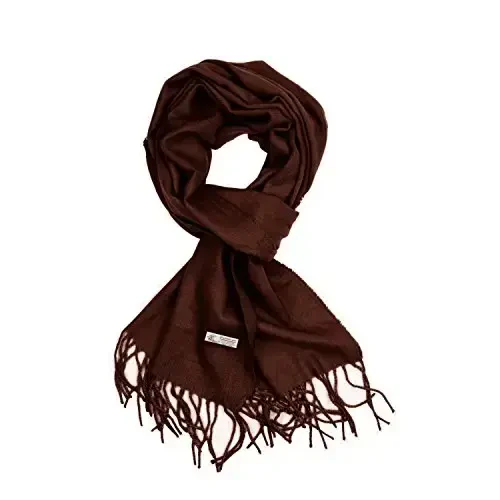 TZ Promise Plain Solid Color CasModazoneere Feel Classic Soft Luxurious Winter Scarf For Men Women - 1