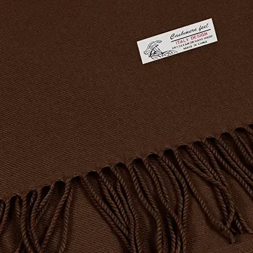 TZ Promise Plain Solid Color CasModazoneere Feel Classic Soft Luxurious Winter Scarf For Men Women - MODAZONE (1)