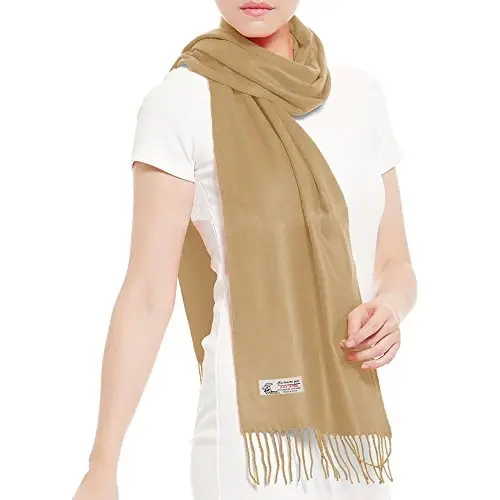 TZ Promise Plain Solid Color CasModazoneere Feel Classic Soft Luxurious Winter Scarf For Men Women - 3