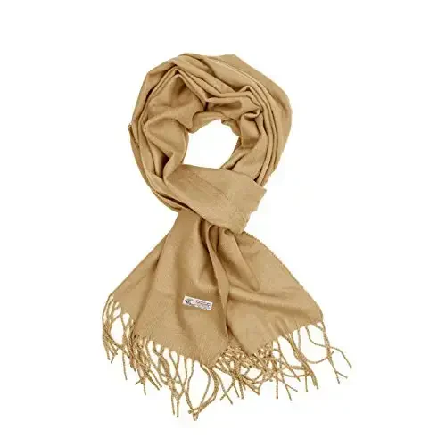 TZ Promise Plain Solid Color CasModazoneere Feel Classic Soft Luxurious Winter Scarf For Men Women - 1