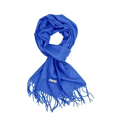 TZ Promise Plain Solid Color CasModazoneere Feel Classic Soft Luxurious Winter Scarf For Men Women - 1