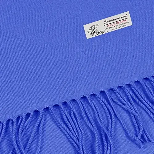 TZ Promise Plain Solid Color CasModazoneere Feel Classic Soft Luxurious Winter Scarf For Men Women - 2