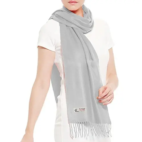 TZ Promise Plain Solid Color CasModazoneere Feel Classic Soft Luxurious Winter Scarf For Men Women - 3