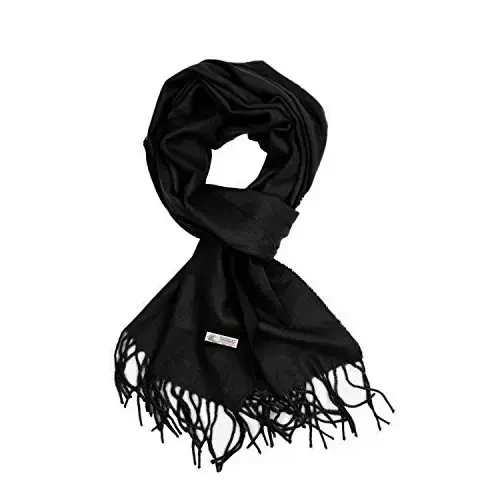 TZ Promise Plain Solid Color CasModazoneere Feel Classic Soft Luxurious Winter Scarf For Men Women - 1