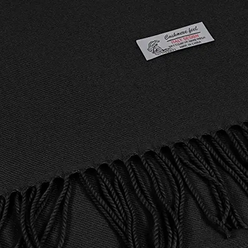 TZ Promise Plain Solid Color CasModazoneere Feel Classic Soft Luxurious Winter Scarf For Men Women - 3