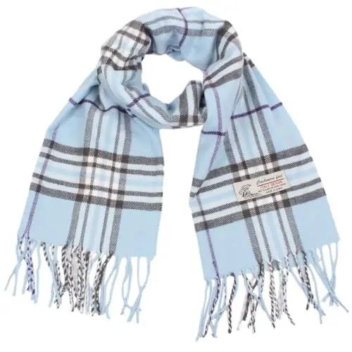 TZ Promise Tartan Plaid CasModazoneere Feel Classic Soft Luxurious Winter Scarf For Men Women 