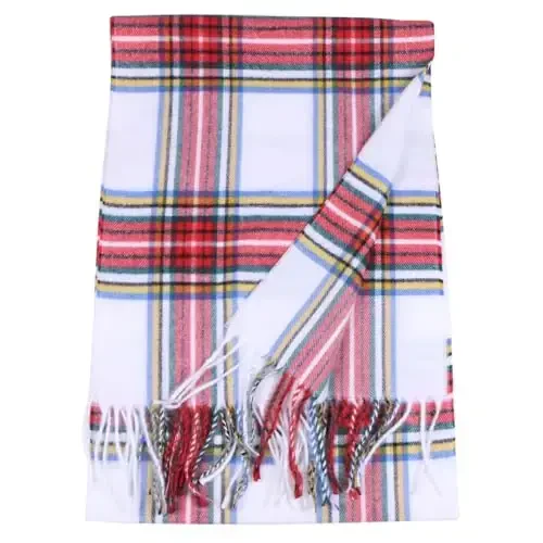 TZ Promise Herringbone Houndstooth Checked Pattern CasModazoneere Feel Classic Soft Luxurious Winter Scarf For Men Women - 2