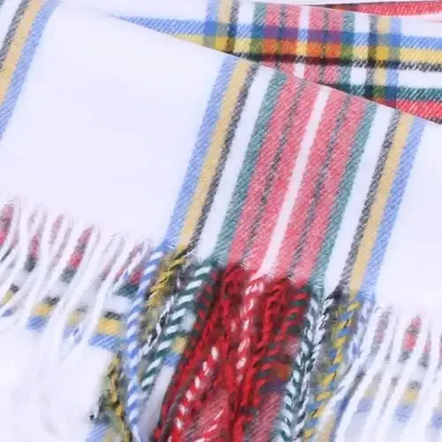 TZ Promise Herringbone Houndstooth Checked Pattern CasModazoneere Feel Classic Soft Luxurious Winter Scarf For Men Women - 3