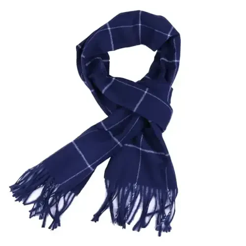 TZ Promise Herringbone Houndstooth Checked Pattern CasModazoneere Feel Classic Soft Luxurious Winter Scarf For Men Women - 1