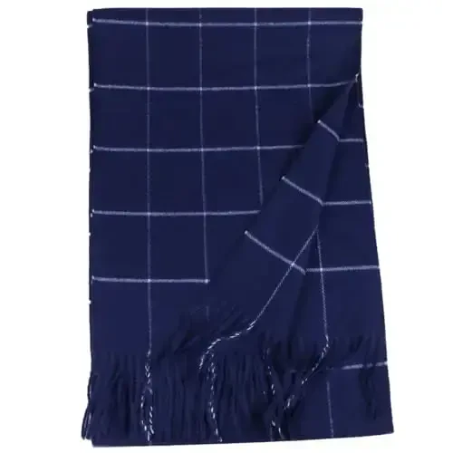 TZ Promise Herringbone Houndstooth Checked Pattern CasModazoneere Feel Classic Soft Luxurious Winter Scarf For Men Women - 2