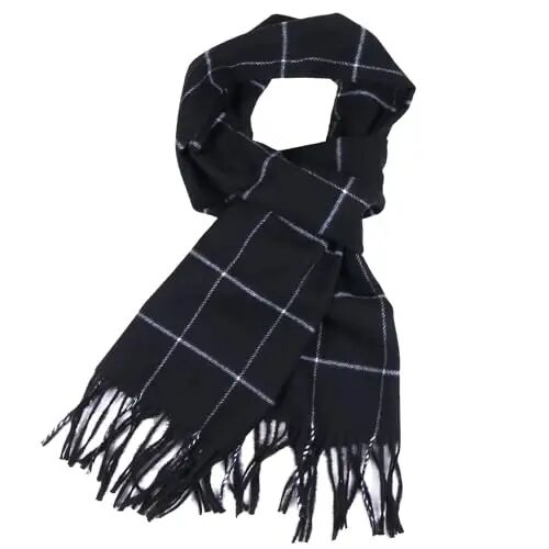 TZ Promise Herringbone Houndstooth Checked Pattern CasModazoneere Feel Classic Soft Luxurious Winter Scarf For Men Women - TZ