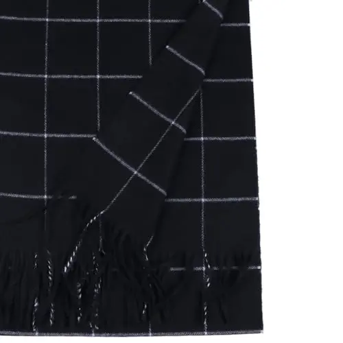 TZ Promise Herringbone Houndstooth Checked Pattern CasModazoneere Feel Classic Soft Luxurious Winter Scarf For Men Women - 2