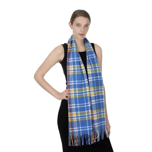 TZ Promise Herringbone Houndstooth Checked Pattern CasModazoneere Feel Classic Soft Luxurious Winter Scarf For Men Women - 3