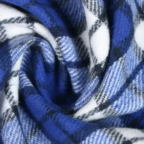 TZ Promise Herringbone Houndstooth Checked Pattern CasModazoneere Feel Classic Soft Luxurious Winter Scarf For Men Women - 5