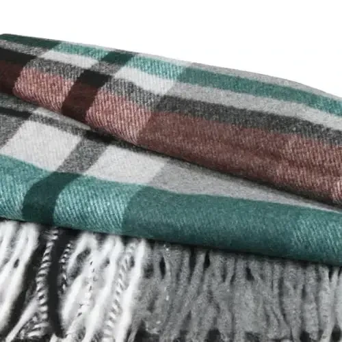 TZ Promise Herringbone Houndstooth Checked Pattern CasModazoneere Feel Classic Soft Luxurious Winter Scarf For Men Women - 4