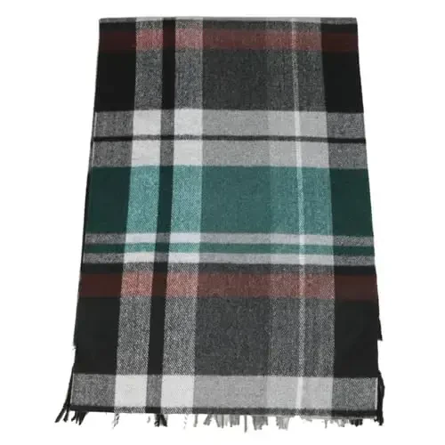 TZ Promise Herringbone Houndstooth Checked Pattern CasModazoneere Feel Classic Soft Luxurious Winter Scarf For Men Women - 6