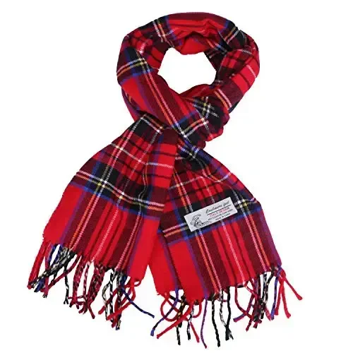 TZ Promise Herringbone Houndstooth Checked Pattern CasModazoneere Feel Classic Soft Luxurious Winter Scarf For Men Women - TZ