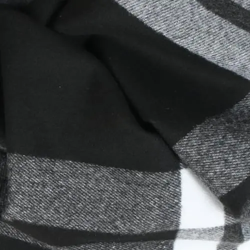 TZ Promise Herringbone Houndstooth Checked Pattern CasModazoneere Feel Classic Soft Luxurious Winter Scarf For Men Women - 4