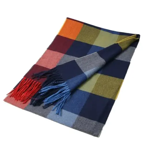 TZ Promise Herringbone Houndstooth Checked Pattern CasModazoneere Feel Classic Soft Luxurious Winter Scarf For Men Women - 5