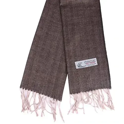 TZ Promise Herringbone Houndstooth Checked Pattern CasModazoneere Feel Classic Soft Luxurious Winter Scarf For Men Women - TZ (1)