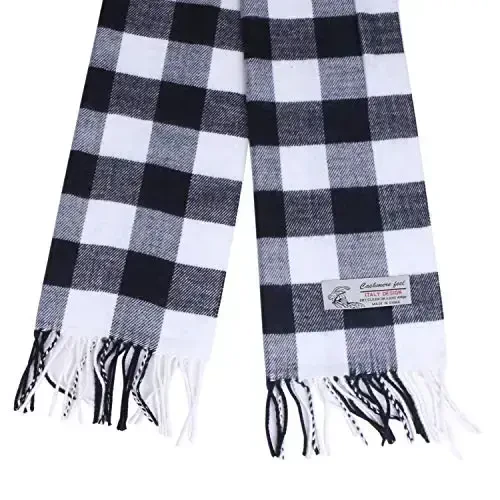 TZ Promise Herringbone Houndstooth Checked Pattern CasModazoneere Feel Classic Soft Luxurious Winter Scarf For Men Women - 2