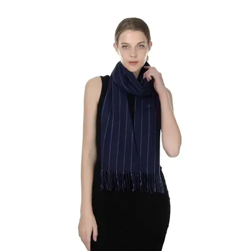 TZ Promise Herringbone Houndstooth Checked Pattern CasModazoneere Feel Classic Soft Luxurious Winter Scarf For Men Women - 5
