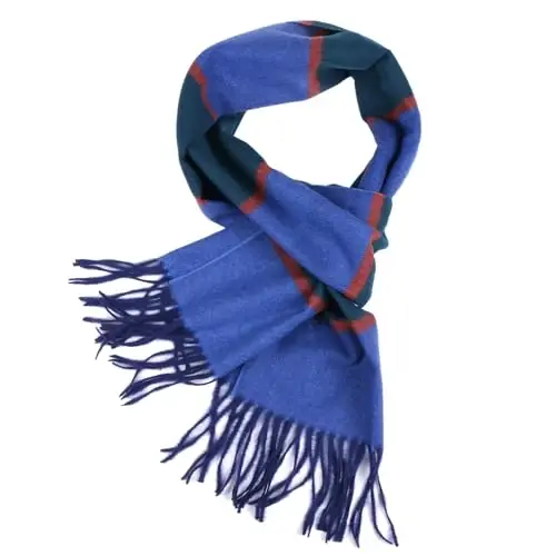 TZ Promise Herringbone Houndstooth Checked Pattern CasModazoneere Feel Classic Soft Luxurious Winter Scarf For Men Women - TZ