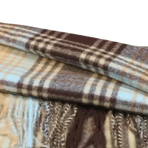 TZ Promise Herringbone Houndstooth Checked Pattern CasModazoneere Feel Classic Soft Luxurious Winter Scarf For Men Women - 4