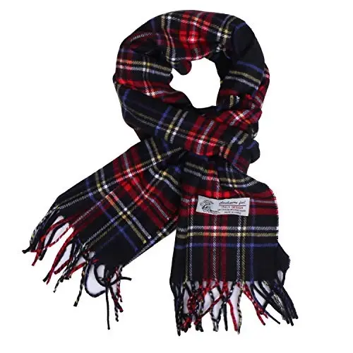 TZ Promise Herringbone Houndstooth Checked Pattern CasModazoneere Feel Classic Soft Luxurious Winter Scarf For Men Women - 1