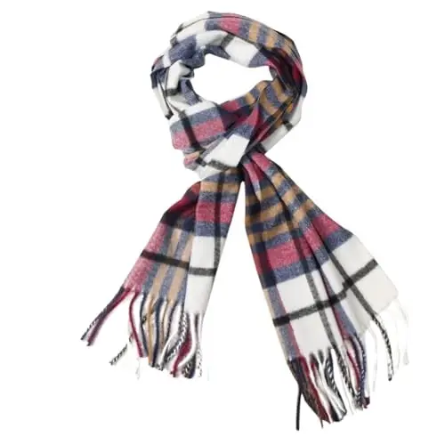 TZ Promise Herringbone Houndstooth Checked Pattern CasModazoneere Feel Classic Soft Luxurious Winter Scarf For Men Women - 1