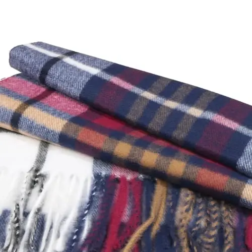 TZ Promise Herringbone Houndstooth Checked Pattern CasModazoneere Feel Classic Soft Luxurious Winter Scarf For Men Women - TZ (1)