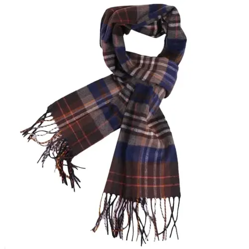 TZ Promise Herringbone Houndstooth Checked Pattern CasModazoneere Feel Classic Soft Luxurious Winter Scarf For Men Women - 1