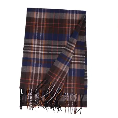 TZ Promise Herringbone Houndstooth Checked Pattern CasModazoneere Feel Classic Soft Luxurious Winter Scarf For Men Women - TZ (1)
