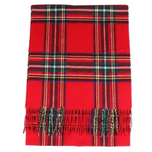 TZ Promise Herringbone Houndstooth Katak naqshli CasModazoneere tuyg'uli klassik yumshoq hashamatli qishki sharf erkaklar va ayollar uchun - 4