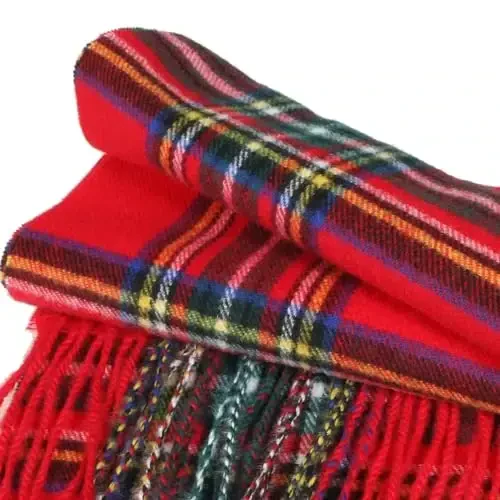 TZ Promise Herringbone Houndstooth Katak naqshli CasModazoneere tuyg'uli klassik yumshoq hashamatli qishki sharf erkaklar va ayollar uchun - 5