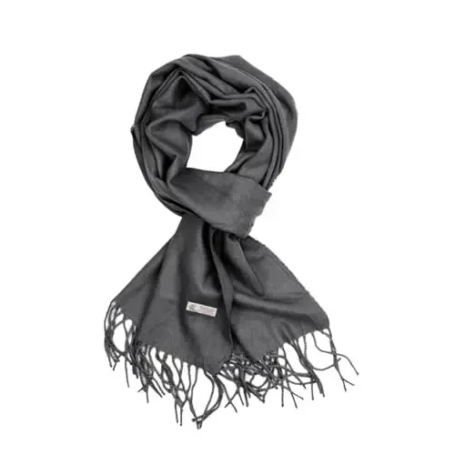 TZ Promise Plain Solid Color CasModazoneere Feel Classic Soft Luxurious Winter Scarf For Men Women - MODAZONE