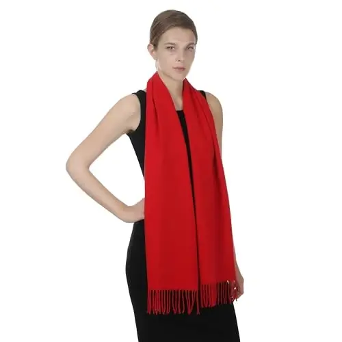 TZ Promise Plain Solid Color CasModazoneere Feel Classic Soft Luxurious Winter Scarf For Men Women - TZ (1)