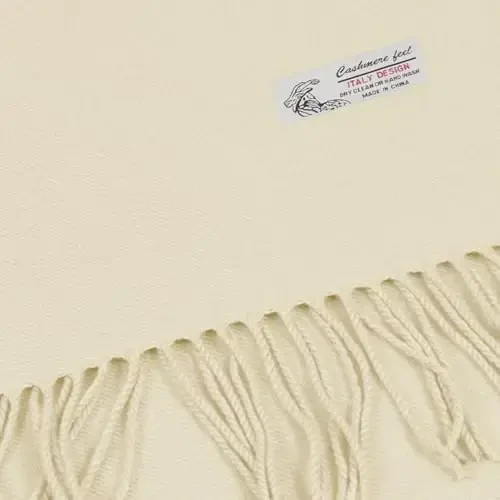 TZ Promise Plain Solid Color CasModazoneere Feel Classic Soft Luxurious Winter Scarf For Men Women - MODAZONE (1)