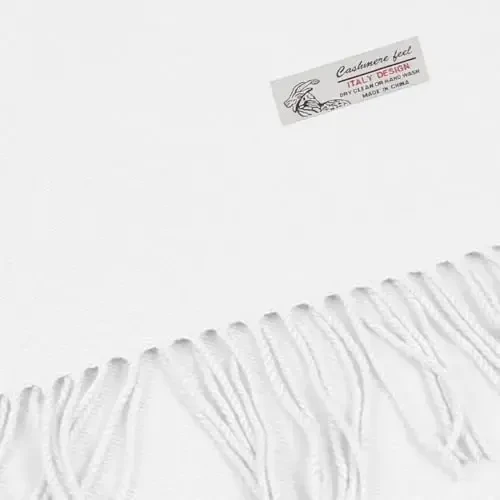 TZ Promise Plain Solid Color CasModazoneere Feel Classic Soft Luxurious Winter Scarf For Men Women - MODAZONE (1)