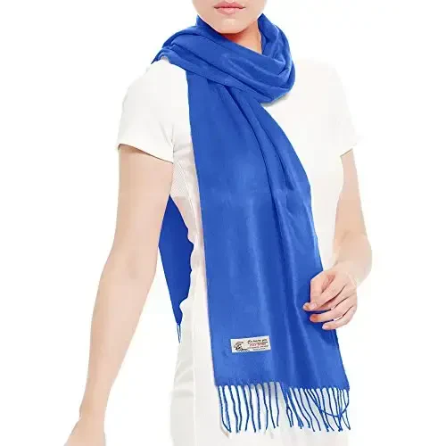 TZ Promise Plain Solid Color CasModazoneere Feel Classic Soft Luxurious Winter Scarf For Men Women - 3