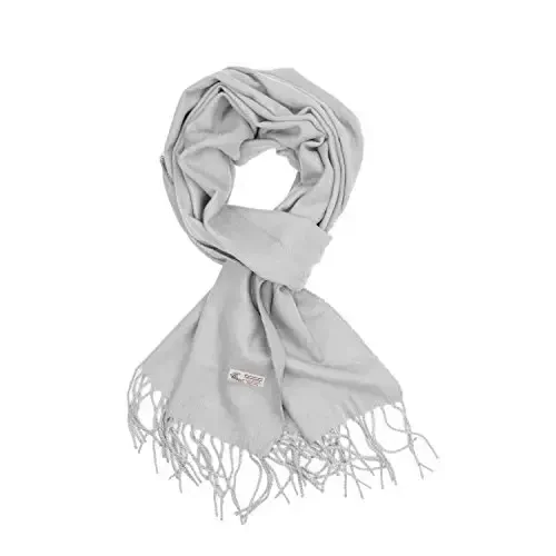 TZ Promise Plain Solid Color CasModazoneere Feel Classic Soft Luxurious Winter Scarf For Men Women 