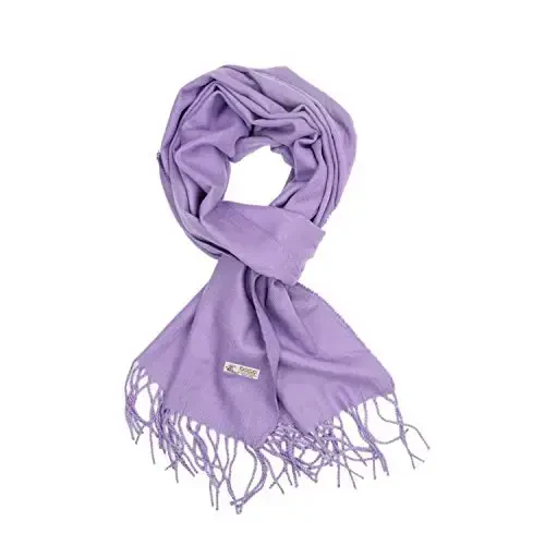 TZ Promise Plain Solid Color CasModazoneere Feel Classic Soft Luxurious Winter Scarf For Men Women - 1