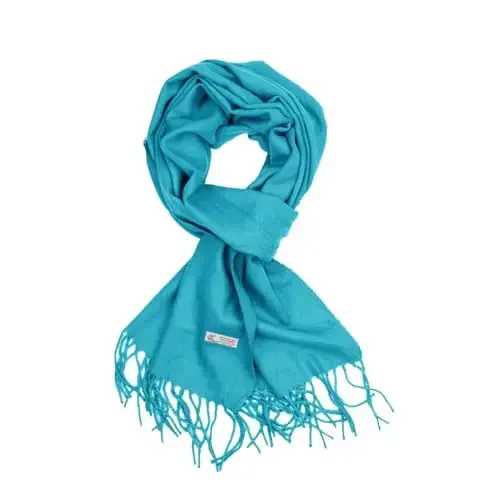 TZ Promise Plain Solid Color CasModazoneere Feel Classic Soft Luxurious Winter Scarf For Men Women - 1