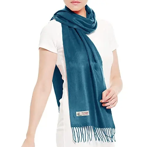 TZ Promise Plain Solid Color CasModazoneere Feel Classic Soft Luxurious Winter Scarf For Men Women - TZ (1)