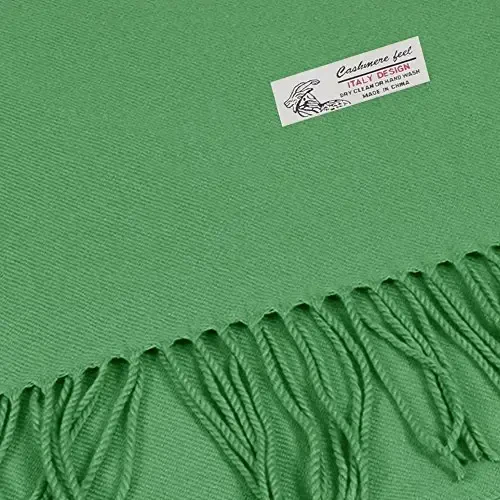 TZ Promise Plain Solid Color CasModazoneere Feel Classic Soft Luxurious Winter Scarf For Men Women - 2