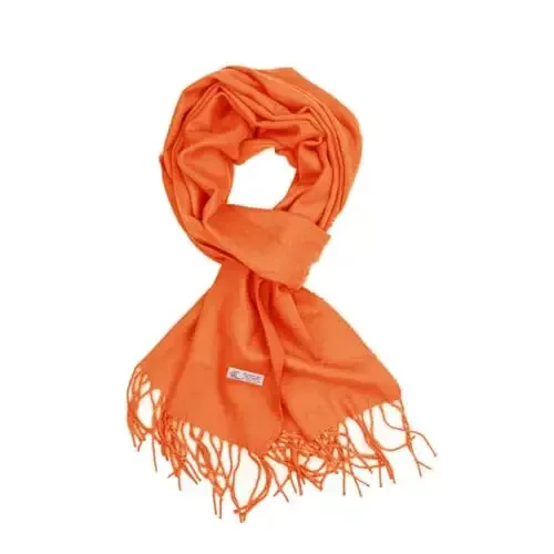 TZ Promise Plain Solid Color CasModazoneere Feel Classic Soft Luxurious Winter Scarf For Men Women 