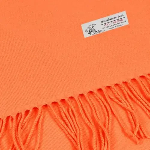 TZ Promise Plain Solid Color CasModazoneere Feel Classic Soft Luxurious Winter Scarf For Men Women - 3