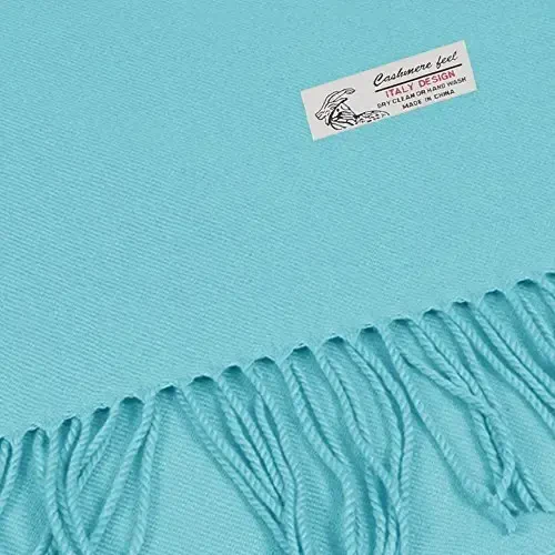 TZ Promise Plain Solid Color CasModazoneere Feel Classic Soft Luxurious Winter Scarf For Men Women - 2